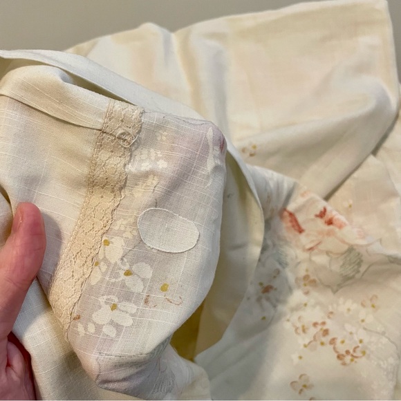 Vintage Handmade Floral Cream Dress - Picture 13 of 13